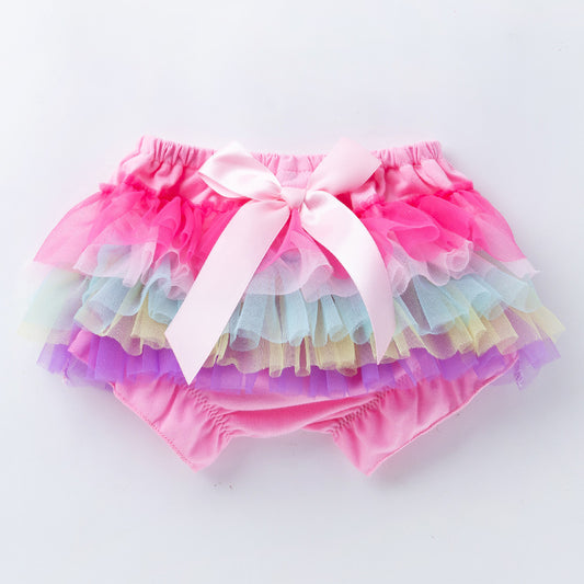 Little Princess Casual Mesh Shorts Set