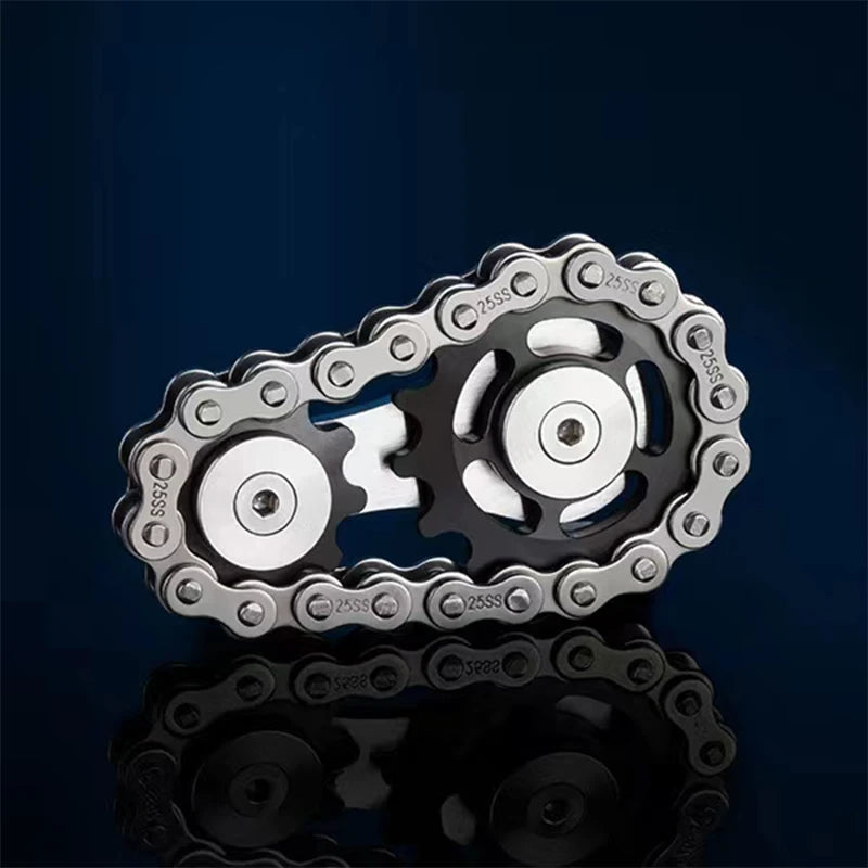 Metal Hand Spinner Chain Gear Metal Fidget Spinner Adult EDC Fidget Toys Focus ADHD Tool Office Stress Relief Toys