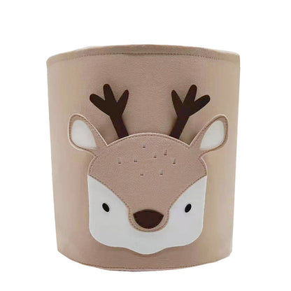 Kawaii Cotton Animal Storage Basket for Kids' Items