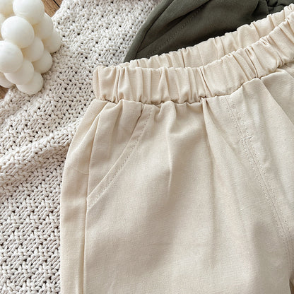 Soft Cotton Play Pants for Young Children