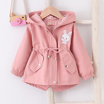 Kids' Bunny Hooded Windbreaker