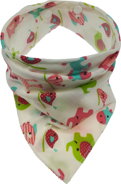 Waterproof Cotton Baby Bibs with Cartoon Design