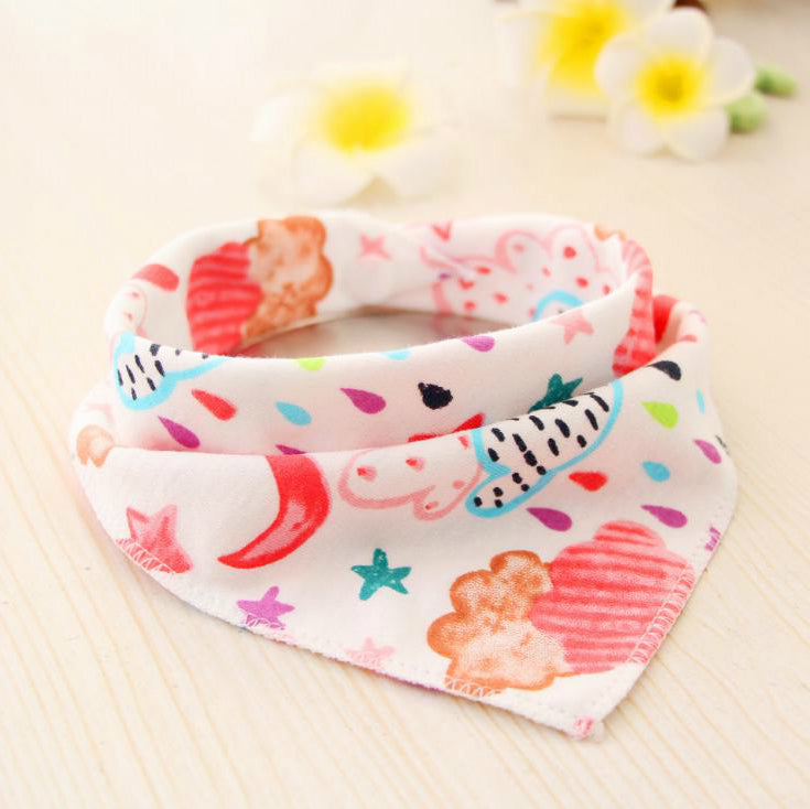 Waterproof Cotton Baby Bibs with Cartoon Design