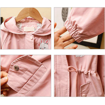 Kids' Bunny Hooded Windbreaker