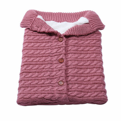 Cozy Knit Baby Stroller Cocoon for Winter