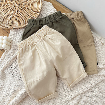 Soft Cotton Play Pants for Young Children