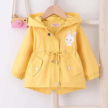 Kids' Bunny Hooded Windbreaker