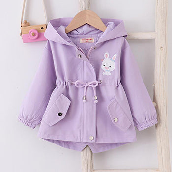 Kids' Bunny Hooded Windbreaker