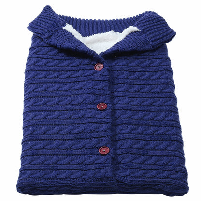 Cozy Knit Baby Stroller Cocoon for Winter