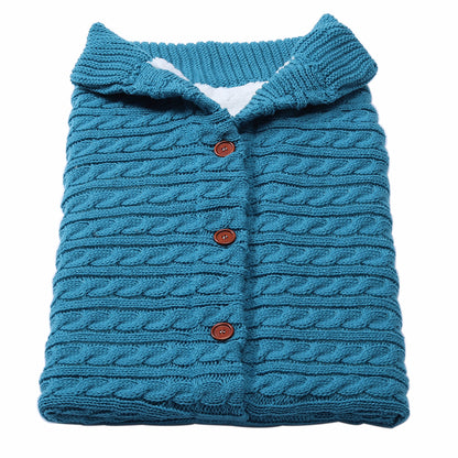 Cozy Knit Baby Stroller Cocoon for Winter