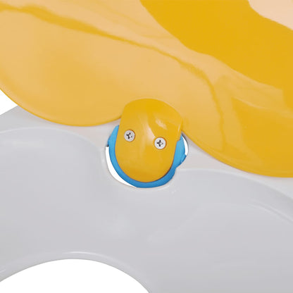 White & Yellow Soft-Close Toilet Seat Adults/Children