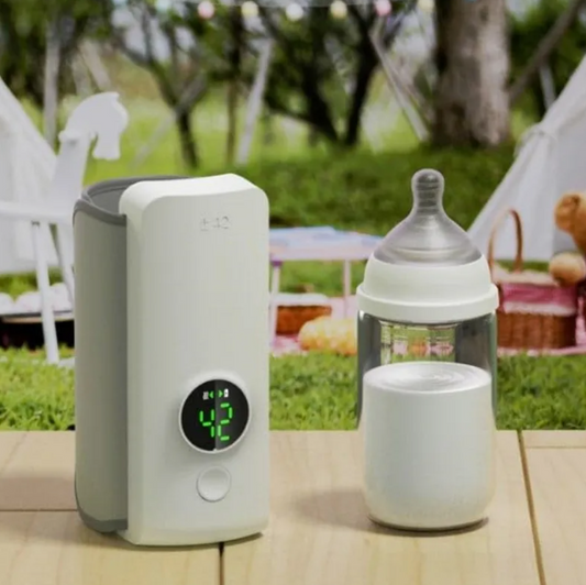 Portable Wireless Baby Bottle Warmer with Digital Temperature Display