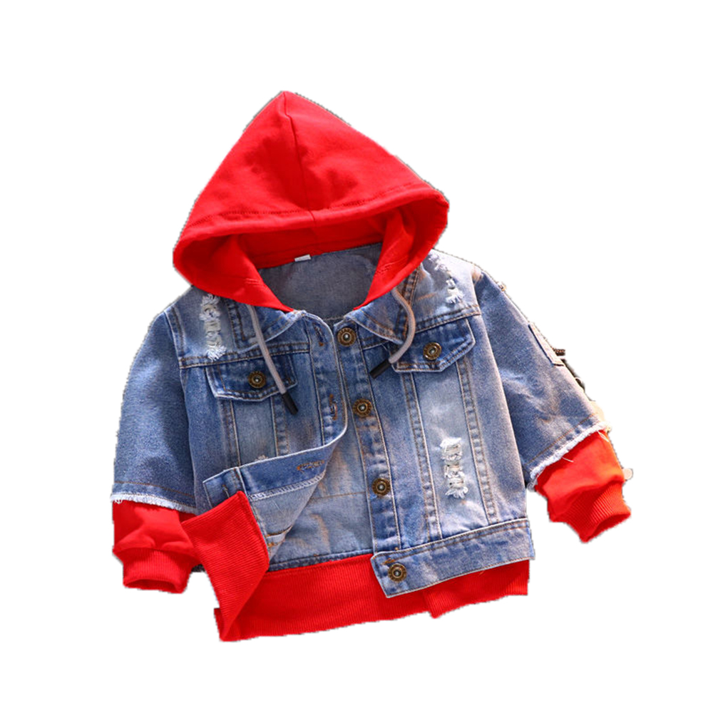 Kids' Hooded Denim Fusion Jacket