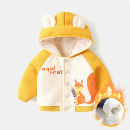 Cozy Baby Hooded Fleece Jacket - Winter