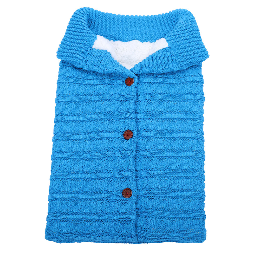 Cozy Knit Baby Stroller Cocoon for Winter