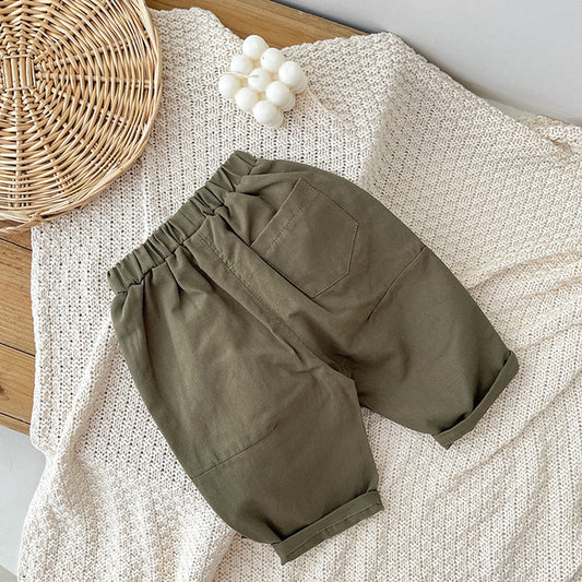 Soft Cotton Play Pants for Young Children