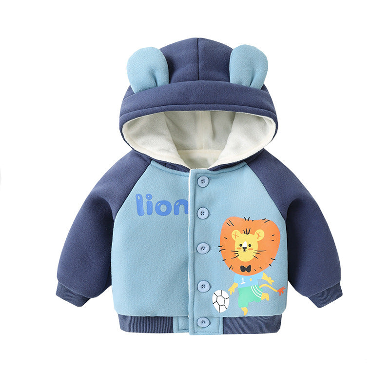 Cozy Baby Hooded Fleece Jacket - Winter