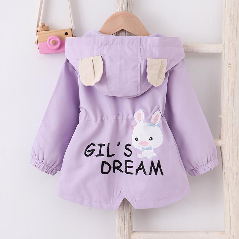 Kids' Bunny Hooded Windbreaker