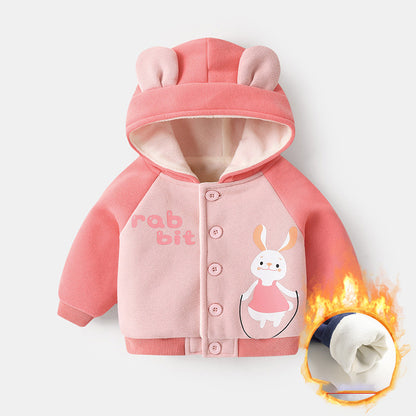 Cozy Baby Hooded Fleece Jacket - Winter