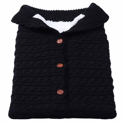 Cozy Knit Baby Stroller Cocoon for Winter