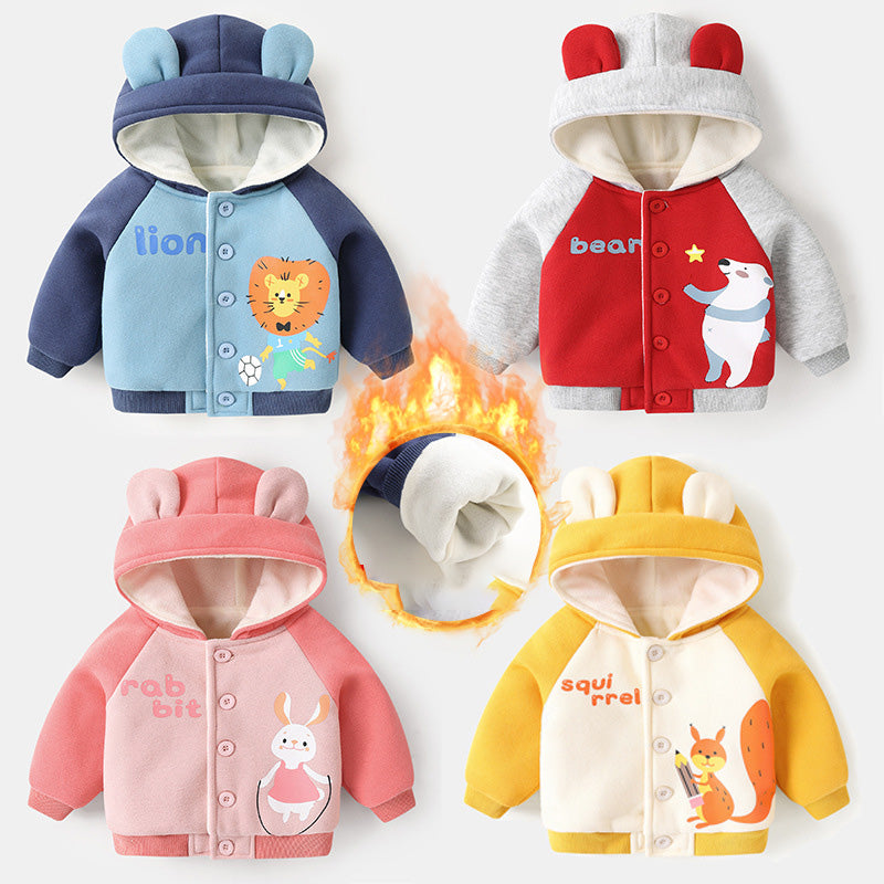 Cozy Baby Hooded Fleece Jacket - Winter