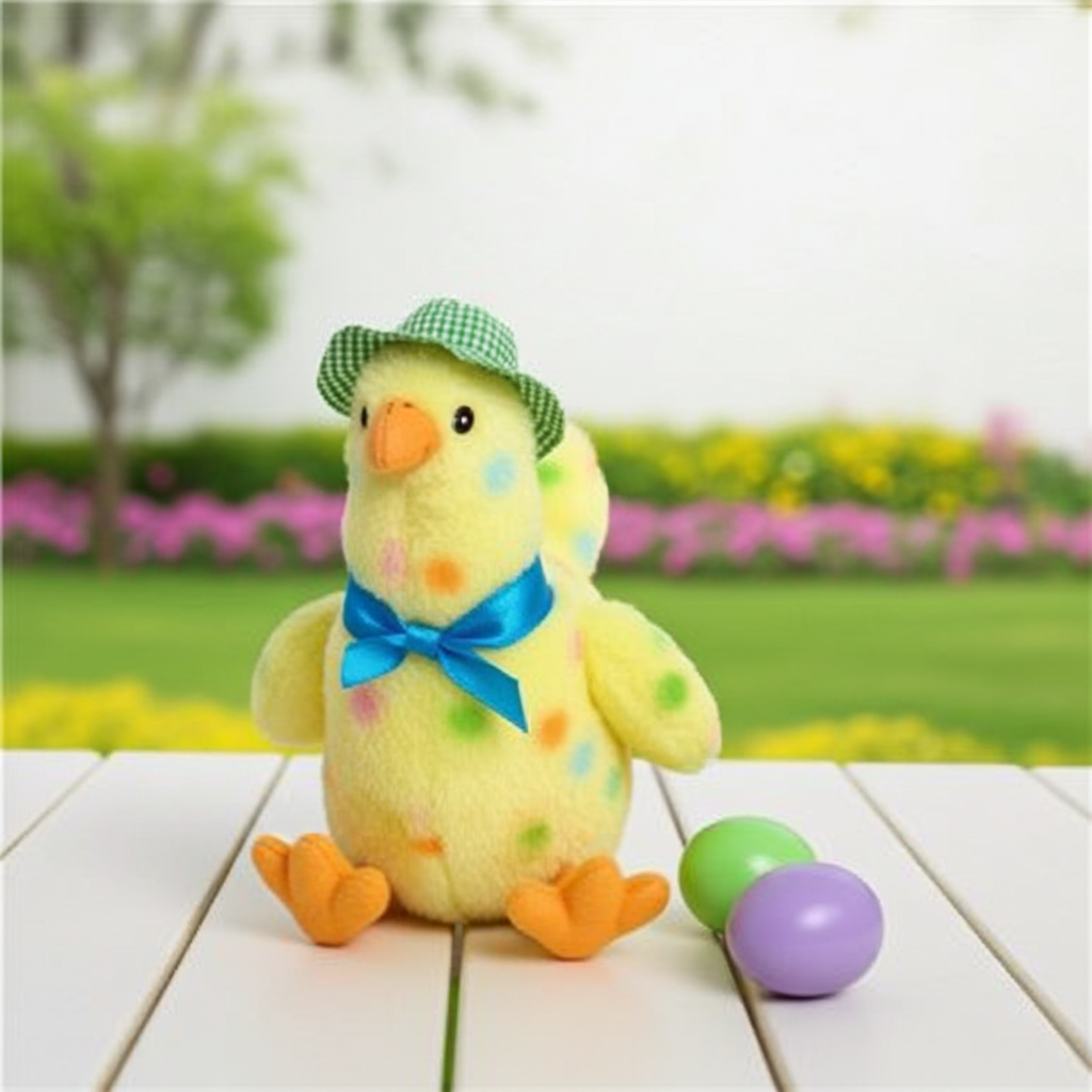 Singing and Dancing Colorful Plush Chicken Toy